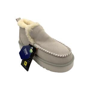 Mykos Women's Suede Platform Winter Boots Britt Winter White - Medium